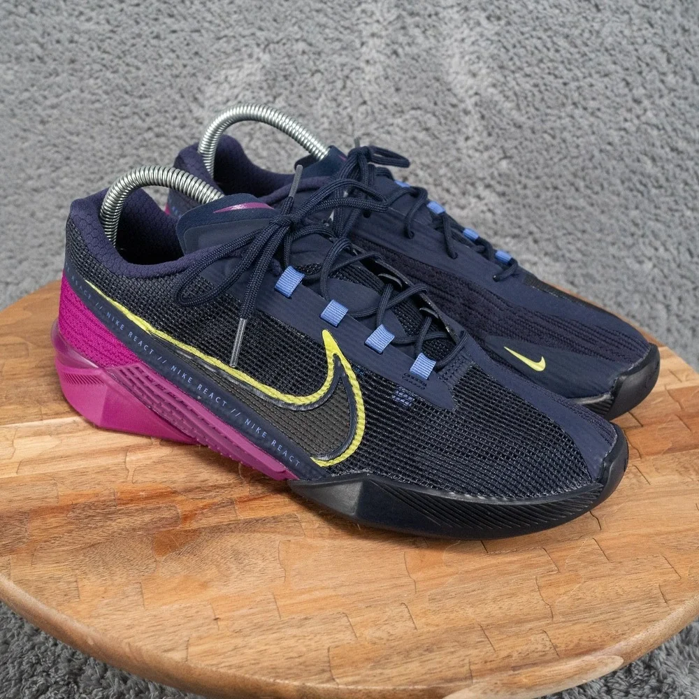 Nike React Metcon Turbo Blue Purple Training Sneaker CT1249-400 Women's Size 9.5
